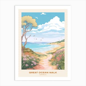 Great Ocean Walk Australia Hike Poster Art Print