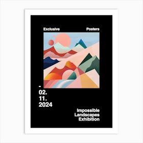 Impossible Landscapes Exhibition Archive Poster 22 Art Print