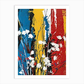 Flowers, Pop Art Art Print