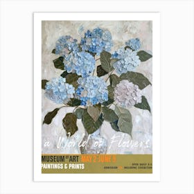 A World Of Flowers, Van Gogh Exhibition For Get Me Not 3 Art Print