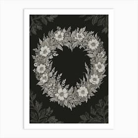 Heart Wreath 2 Art Print
