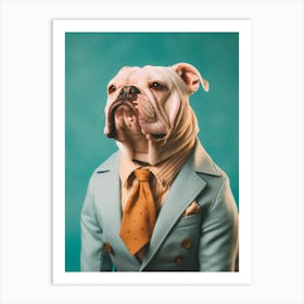 A Bulldog Dog 8 Art Print