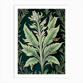 Tarragon Leaf Vintage Botanical 2 Art Print