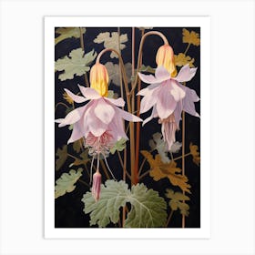 Flower Illustration Columbine 3 Art Print