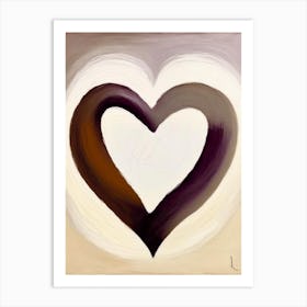 Infinity Heart Symbol Abstract Painting Art Print