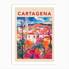 Cartagena Spain 7 Fauvist Travel Poster Art Print