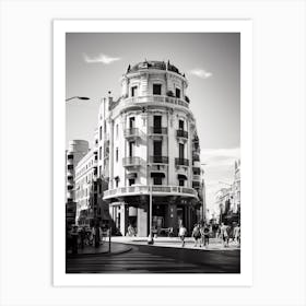 Valencia, Spain, Black And White Analogue Photography 4 Art Print