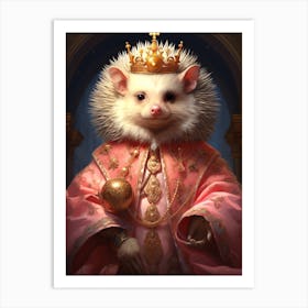 King Of The Hedgehog Art Print