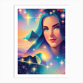 Fantasy Egyptian Girl Art Print