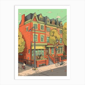 Toronto Canada Travel Illustration 3 Art Print