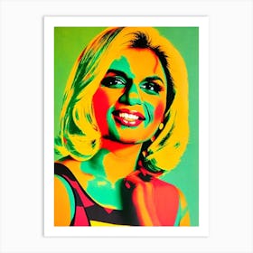 Mindy Kaling Colourful Pop Movies Art Movies Art Print