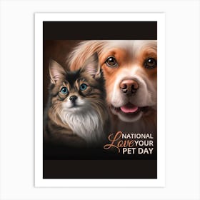 National Love Your Pet Day, pet portrait, dog portraits, animal portraits, artistic pet portraits, dog portrait painting, pet portrait painting, pet portraits from photos, etsypet portraits, watercolor pet portrait, watercolour pet portraits, pet photo portraits, watercolor portraits of pets, royal pet portraits, pet portraits on canvas, pet canvas art, etsy dog portraits, dog portraits funny, renaissance pet portraits, regal pawtraits, funny dog portraits, custom pet art, custom pet, portrait of my dog, custom pet portrait canvas, crown and paw pet portraits, painting of your pet, renaissance dog painting, west willow pet portraits, hand painted dog portraits, ai pet portrait, Art Print