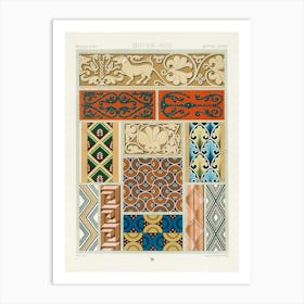 Middle Ages Pattern, Albert Racine 5 Art Print