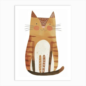 Cheetoh Cat Clipart Illustration 1 Art Print