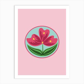 Pink Flower 3 Art Print