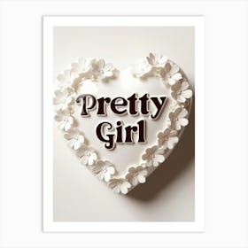 Pretty girl wall art retro 2025 Art Print