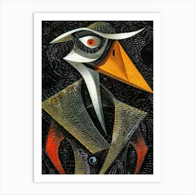 Bird In A Hat Art Print