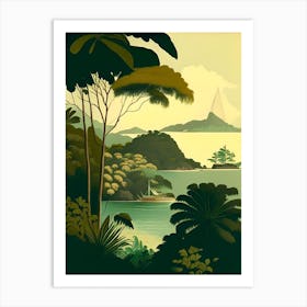 Mayreau Saint Vincent And The Grenadines Rousseau Inspired Tropical Destination Art Print
