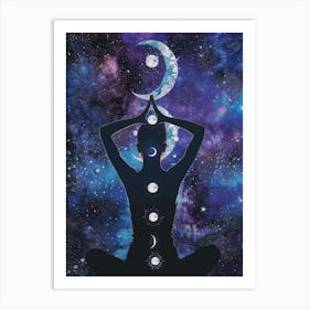 Yoga Woman In Yoga Pose 1 Art Print