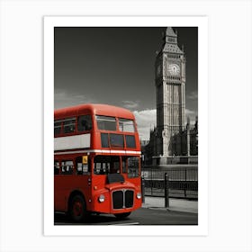 London Double Decker Bus 1 Art Print