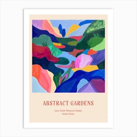 Colourful Gardens Lewis Ginter Botanical Garden Usa 3 Red Poster Art Print