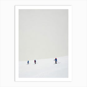 Bansko, Bulgaria Minimal Skiing Poster Art Print