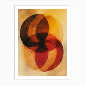 Abstract Circles Canvas Print 5 Art Print