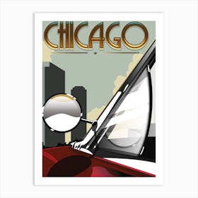 Chicago Automibile Art Print