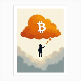 Bitcoin Cloud 1 Art Print