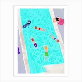 Swimmers 1 Art Print