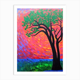 Bloodwood Tree Cubist Art Print