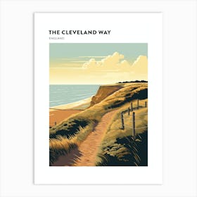 The Cleveland Way England 1 Hiking Trail Landscape Poster Art Print