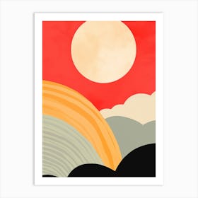 Sunset In The Sky Art Print