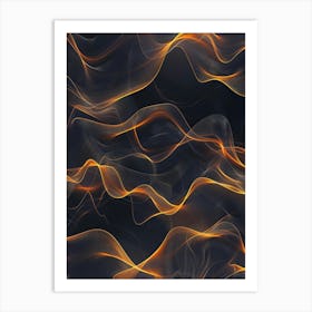 Abstract Flames 3 Art Print