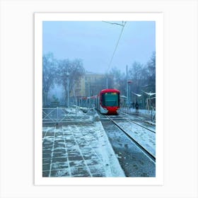 Train In The Snow Art Print