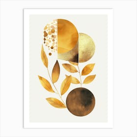 Golden Leaves 58 Art Print