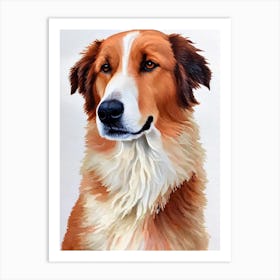 Great Pyrenees Watercolour Dog Art Print