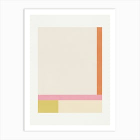 ABSTRACT MINIMALIST GEOMETRY - CANDY 01 Art Print