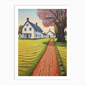 Fort Vancouver National Historic Site Fauvism Illustration 16 Art Print