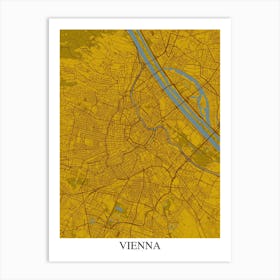 Vienna Yellow Blue Art Print