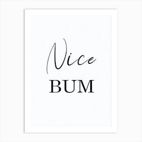 Bathroom Fun Nice Bum Art Print