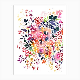 Floral Rainbow Art Print