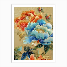 Peony Painting 3 Art Print