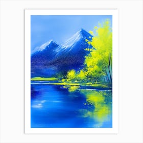 Mountain Landscape Painting Art Print