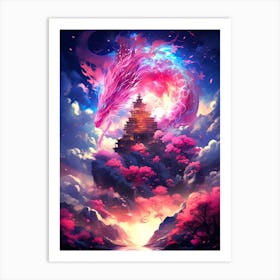 Dragon In The Sky 4 Art Print