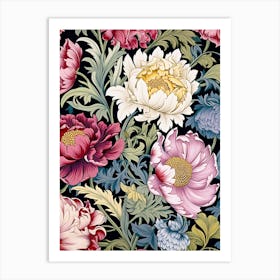 Floral Wallpaper 140 Art Print