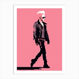 Punk Vibes in Pink Art Print