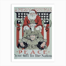 Merry Christmas Peace Your Gift To The Nation Art Print