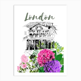 Covent Garden Flowers London England Art Print