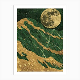 Emerald Moon Art Print